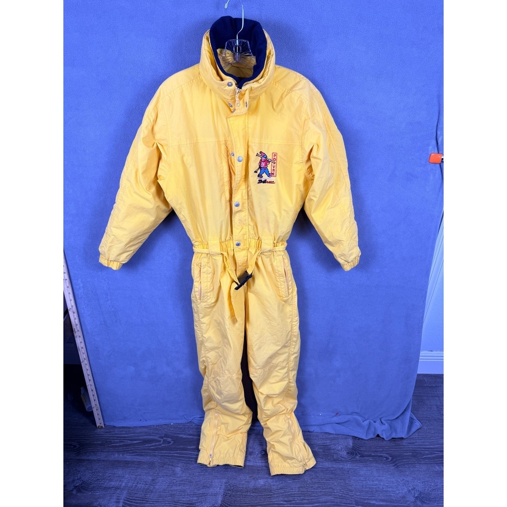 VTG Poivre Blanc Ski Snow Suit Kids‎ 14A Yellow Bib Full Clean EUC Outdoors